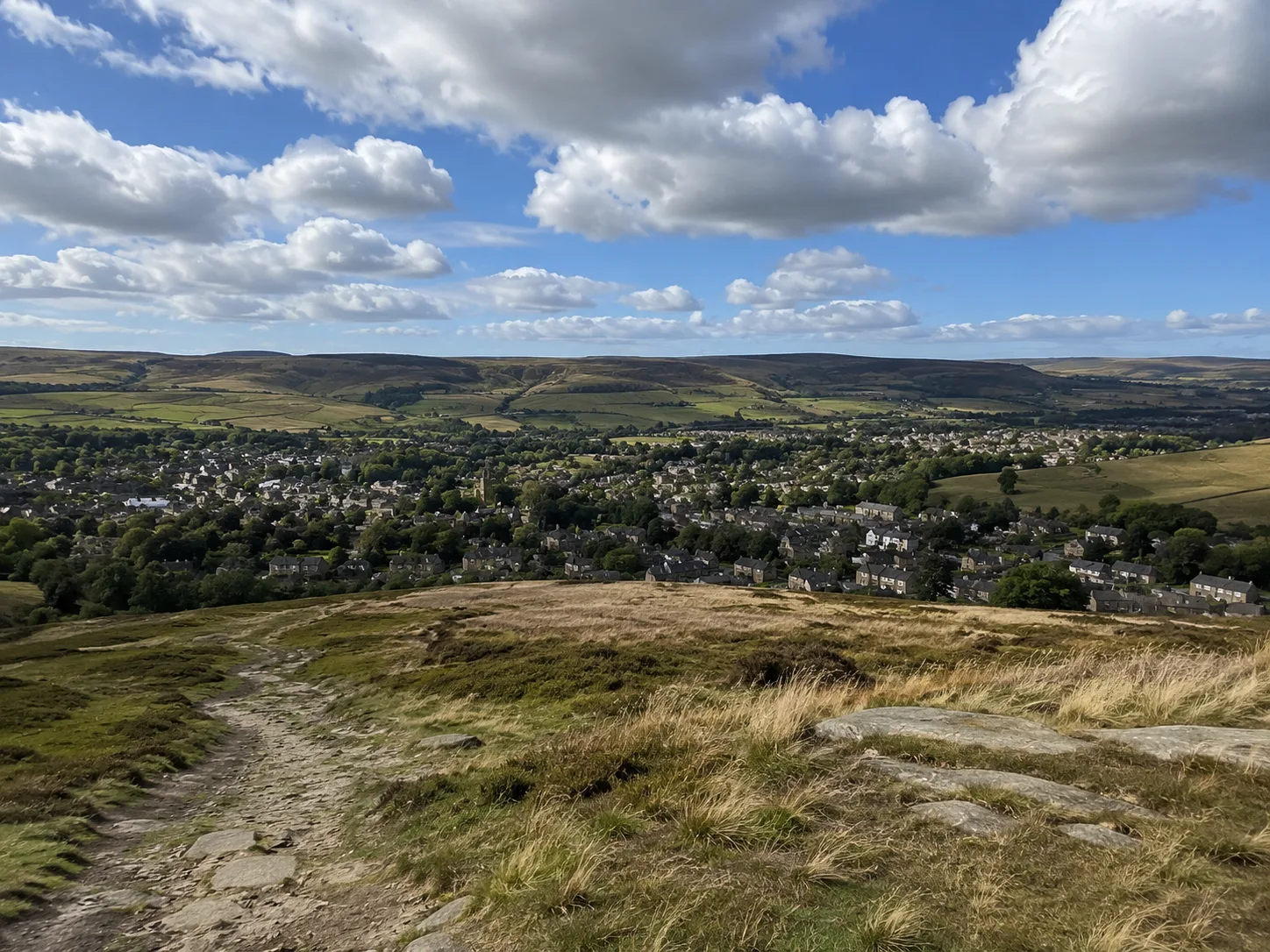 Baildon Moor Landscape View local area view.