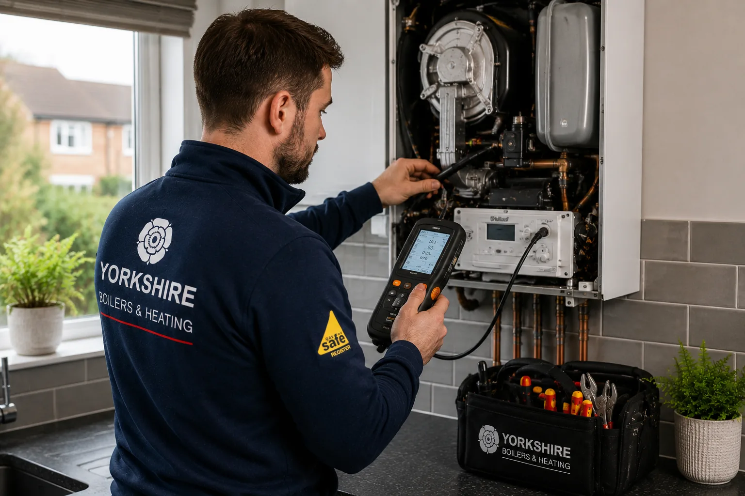 Annual boiler service in Skipton by a Gas Safe engineer