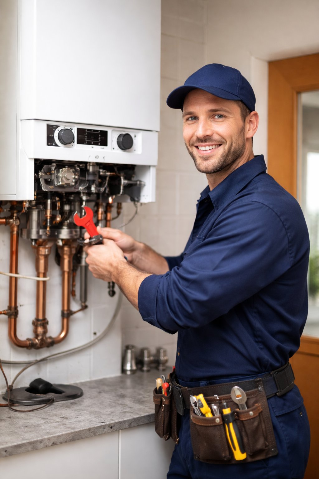 Boiler replacement Yorkshire — local Gas Safe engineer at work